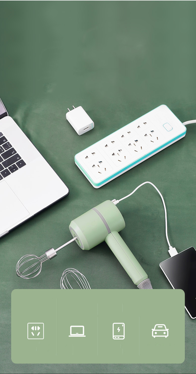 Máy đánh trứng cầm tay, tiết kiệm điện, sạc USB, thương hiệu NBAYOU, thiết kế dễ thương, nhỏ gọn, tốc độ đánh nhanh, nhiều màu sắc lựa chọn - hàng chính hãng