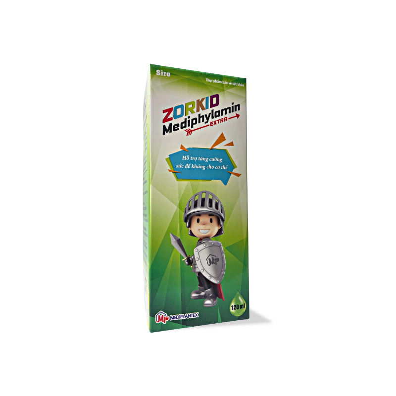 MEDIPLANTEX - Zorkid Mediphylamin - Giảm viêm đường hô hấp, tăng cường chức năng miễn dịch