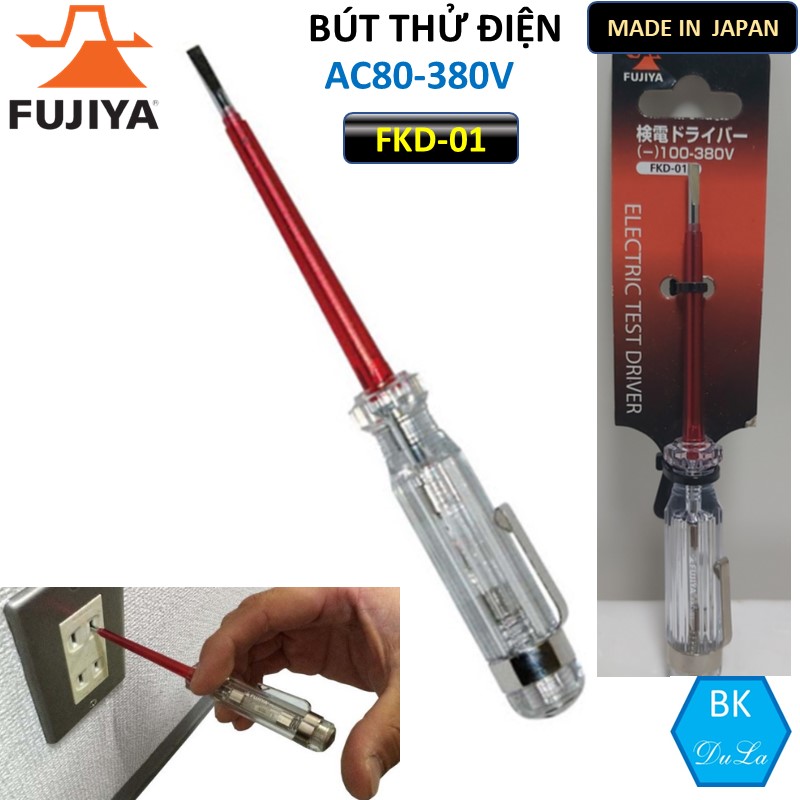 [Hàng Nhập Nhật] Bút thử điện FKD-01 FUJIYA Điện áp AC80-380V