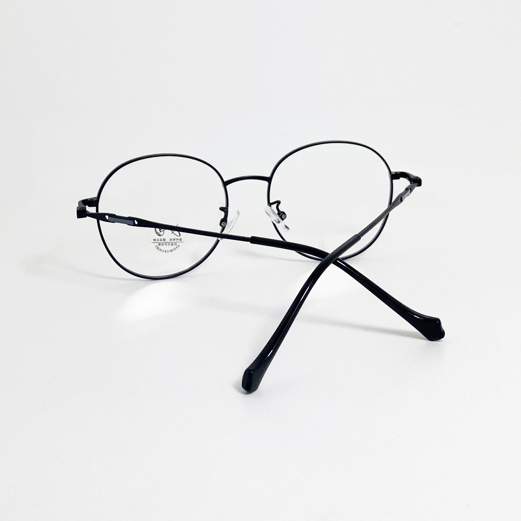 Mắt kính giả cận nam nữ thời trang Jun Secret tròng kính tròn 0 độ chống bụi, chống tia UV bảo vệ mắt JS72510