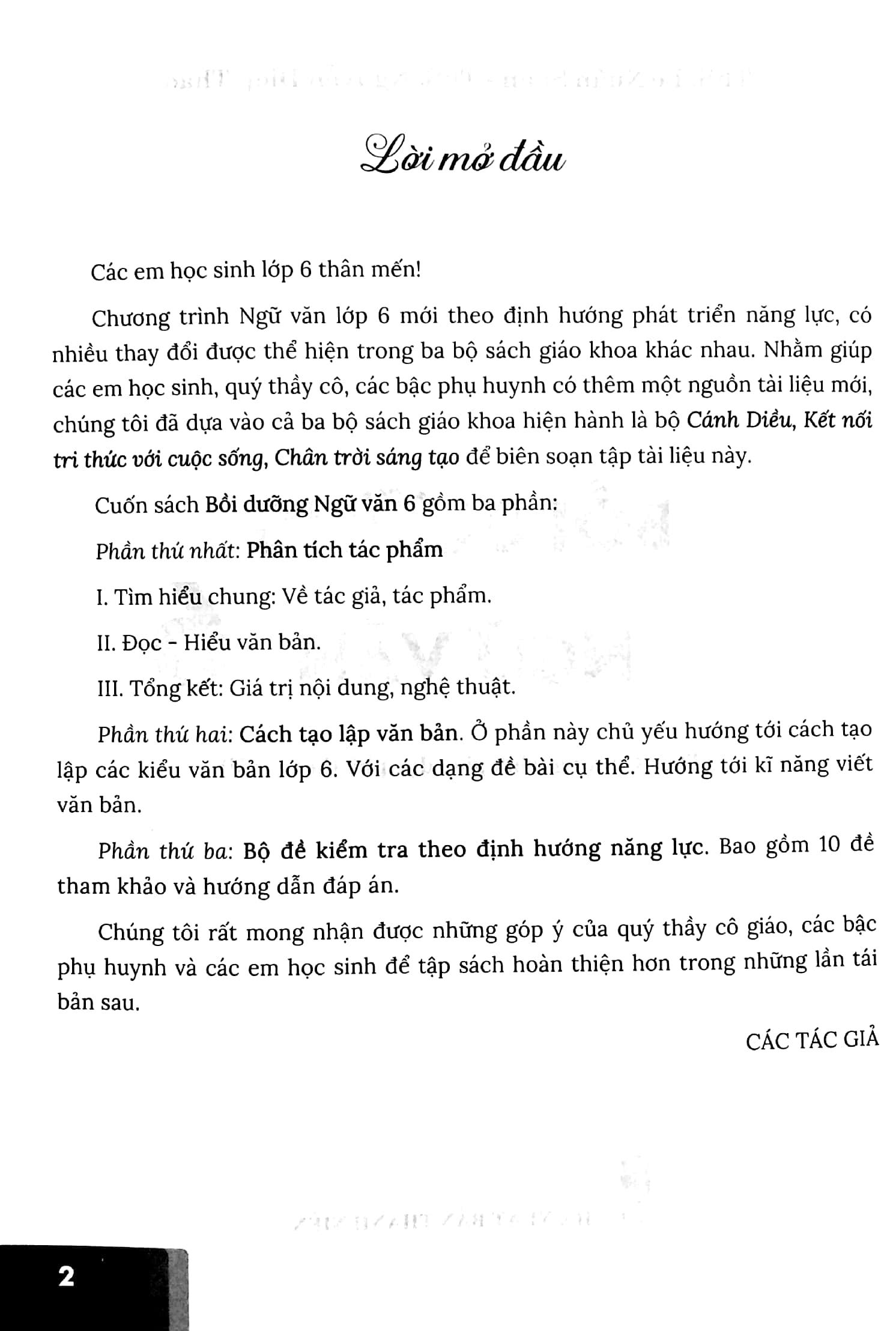 Bồi Dưỡng Ngữ Văn 6