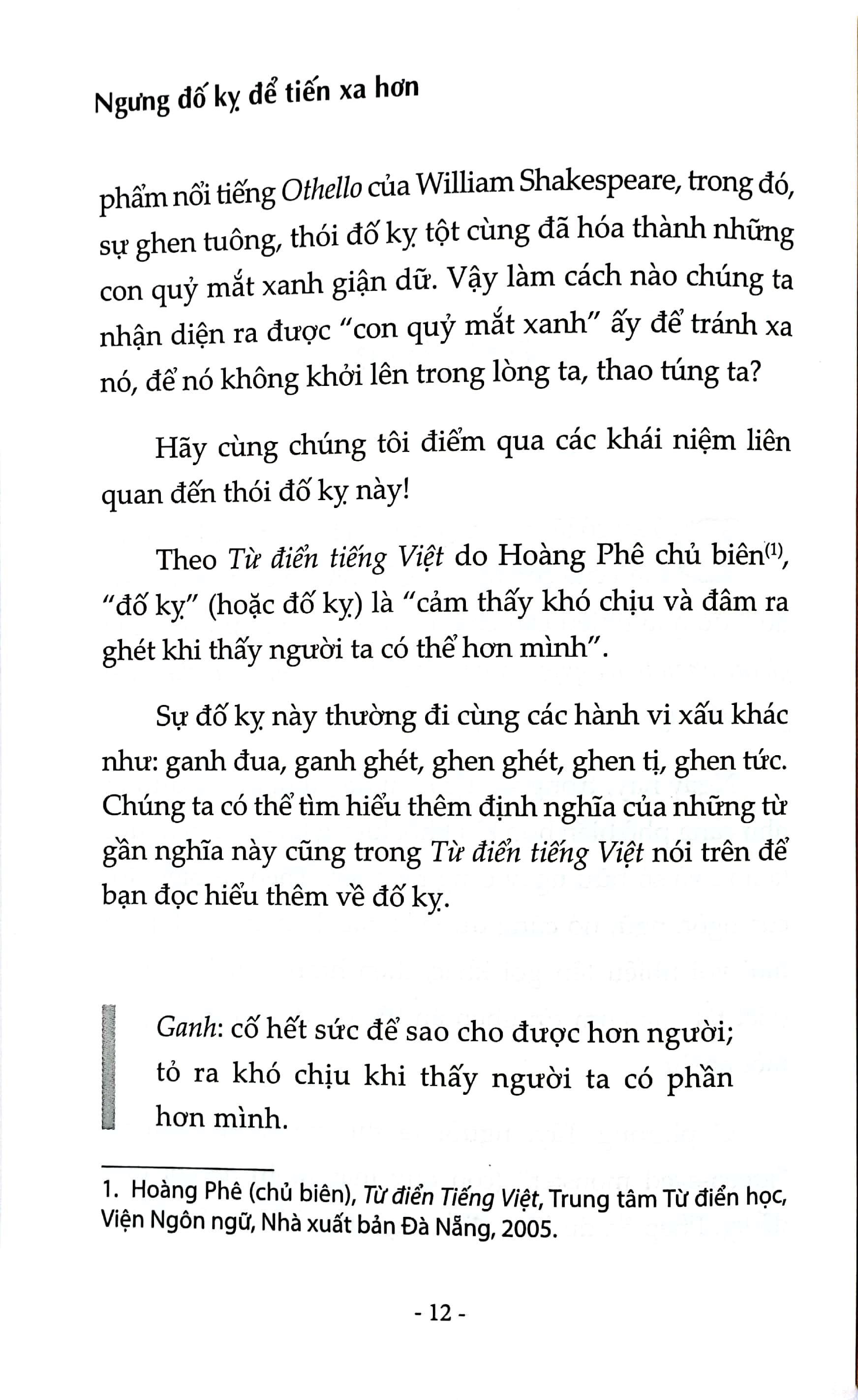 Ngưng Đố Kỵ Để Tiến Xa Hơn