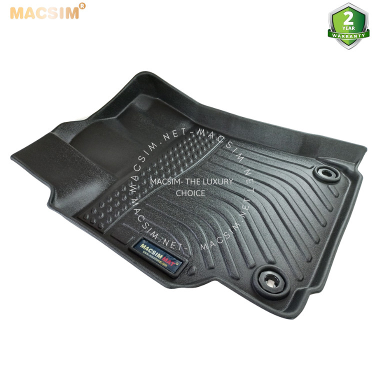 Thảm lót sàn xe ô tô Toyota Camry 2012- 2017  chất liệu TPE thương hiệu Macsim màu đen