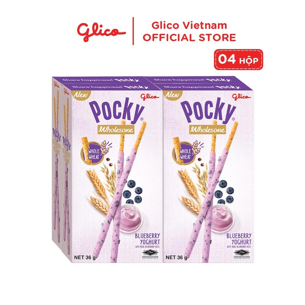 Combo 4 Bánh Que Pocky Ngon Khỏe Đẹp Vị Sữa Chua Việt Quất