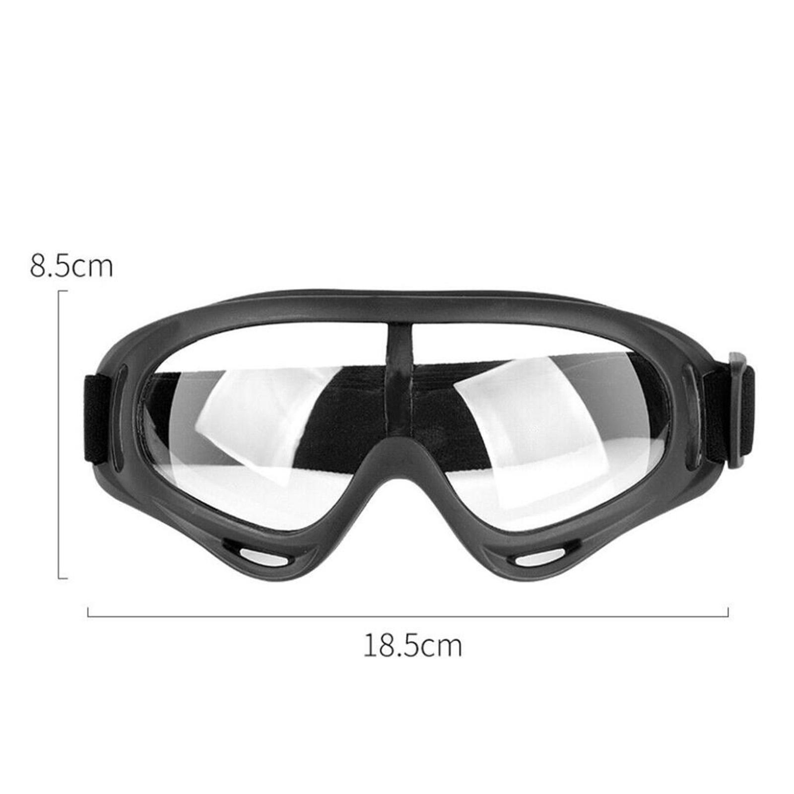Protective Goggles Safety Anti Fog/Splash/Scratch Goggle Over Glasses Clear Eye Protection-Perfect for Construction, DIY, Shooting, Welding, Lab