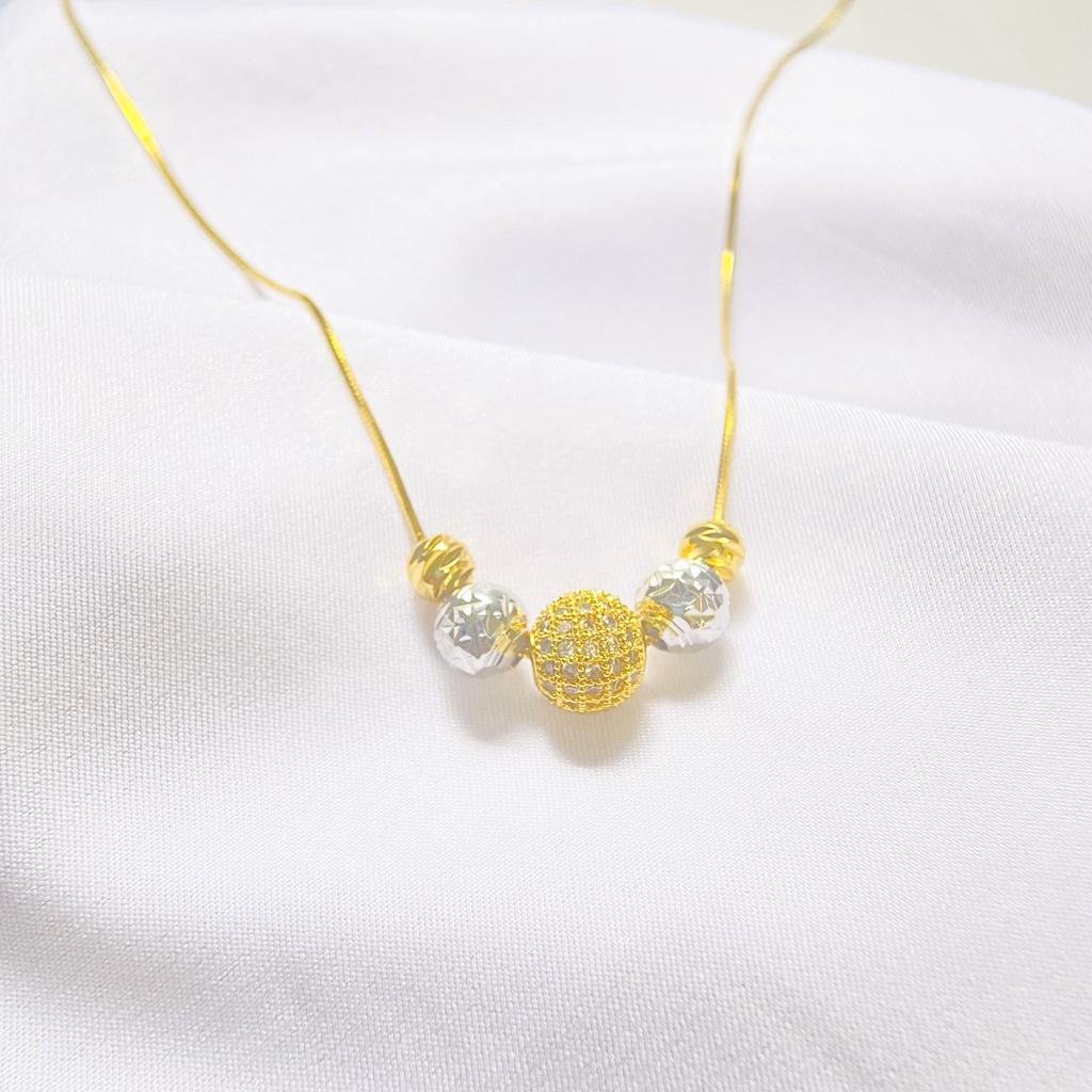 Dây chuyền ANTA Jewelry ATJ5020, vòng cổ liền mặt bi quả cầu mix rất đẹp