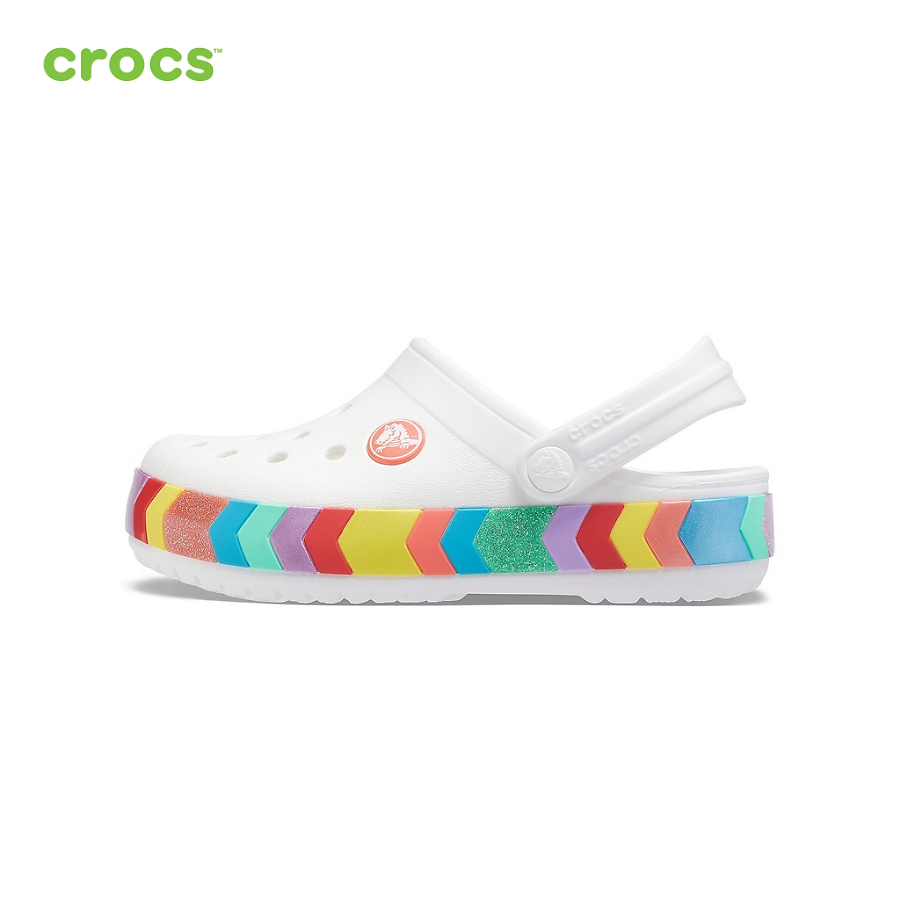 Giày lười trẻ em Crocs Crocband Clog Chevron Beaded - 207007-100