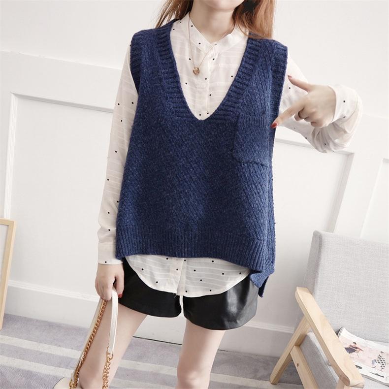 Áo ghile len form rộng dáng lửng trẻ trung, thời trang phong cách trẻ