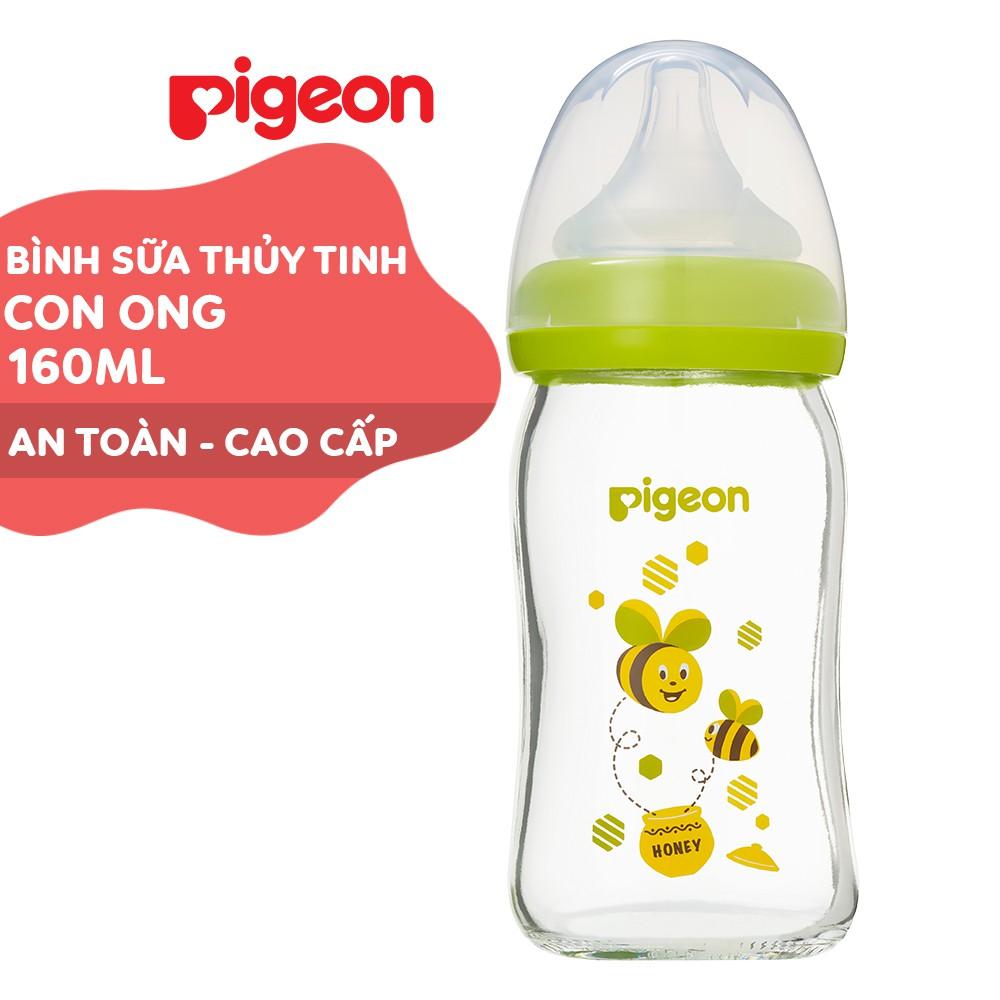 Bình Sữa Thuỷ Tinh Plus Pigeon 160ml (SS)