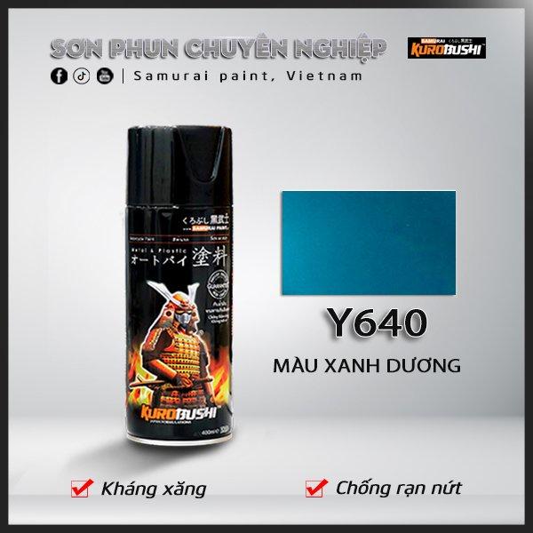 Sơn xịt Samurai Kurobushi - màu xanh dương Y640 (400 ml)