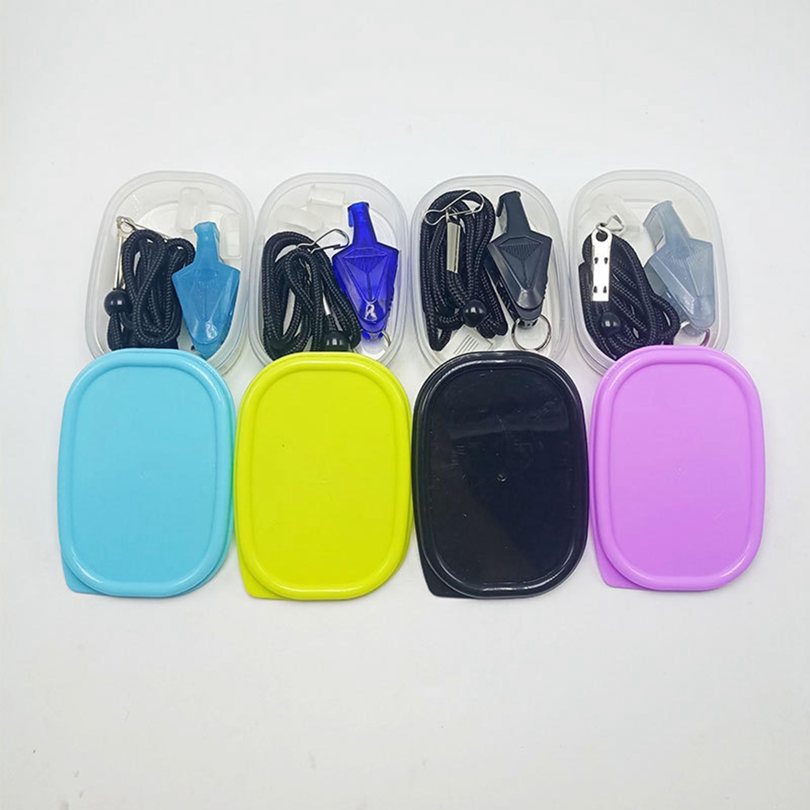 Referee Whistle with Lanyard Football Soccer Teachers Loud Crisp Sound Sports Whistle for Game Event Camping Outdoor Survival Handball