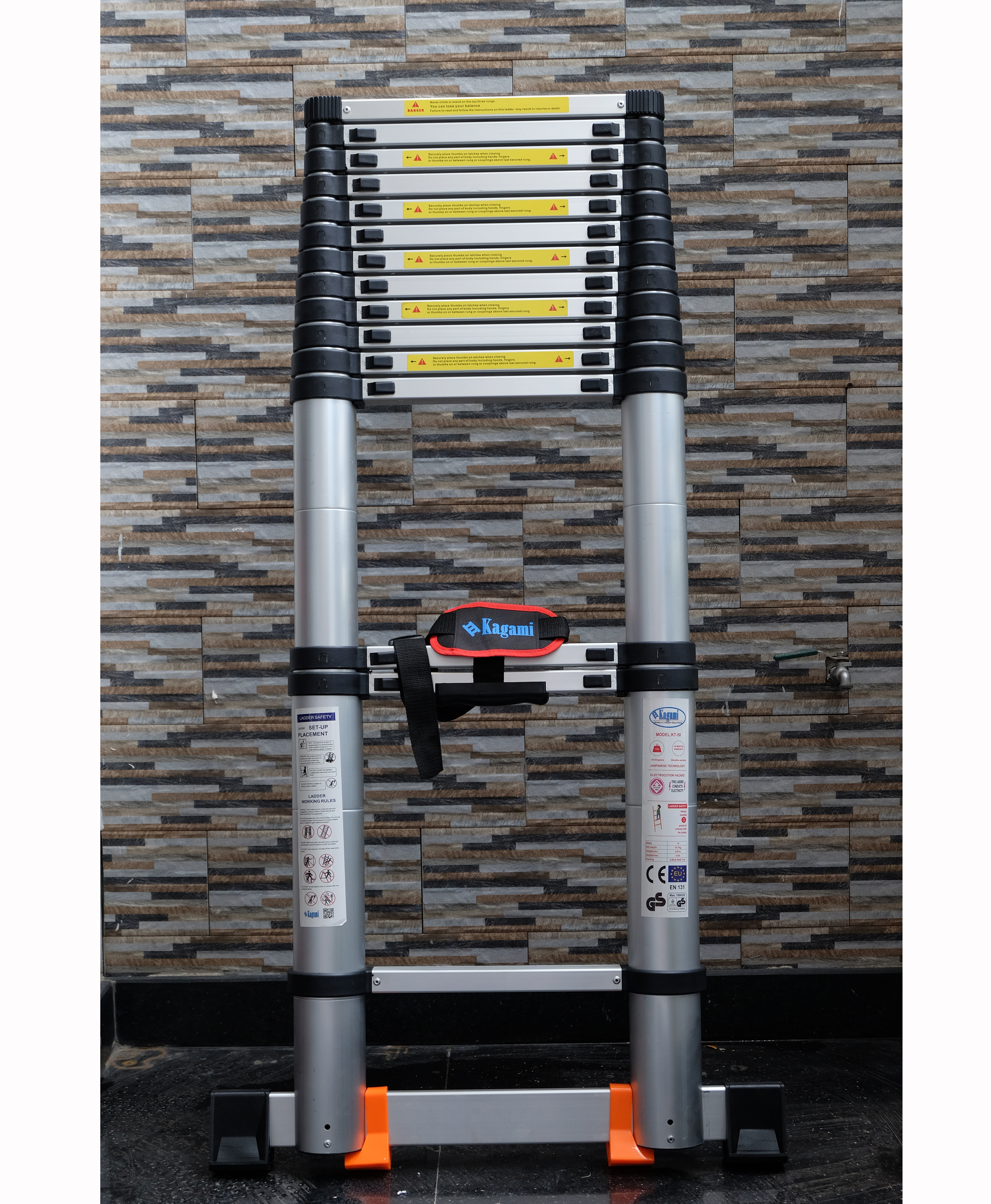 Thang Nhôm Rút Đơn Kagami KT-50 - Hàng Nhập Khẩu Chính Hãng, Chắc Chắn, Bền Đẹp