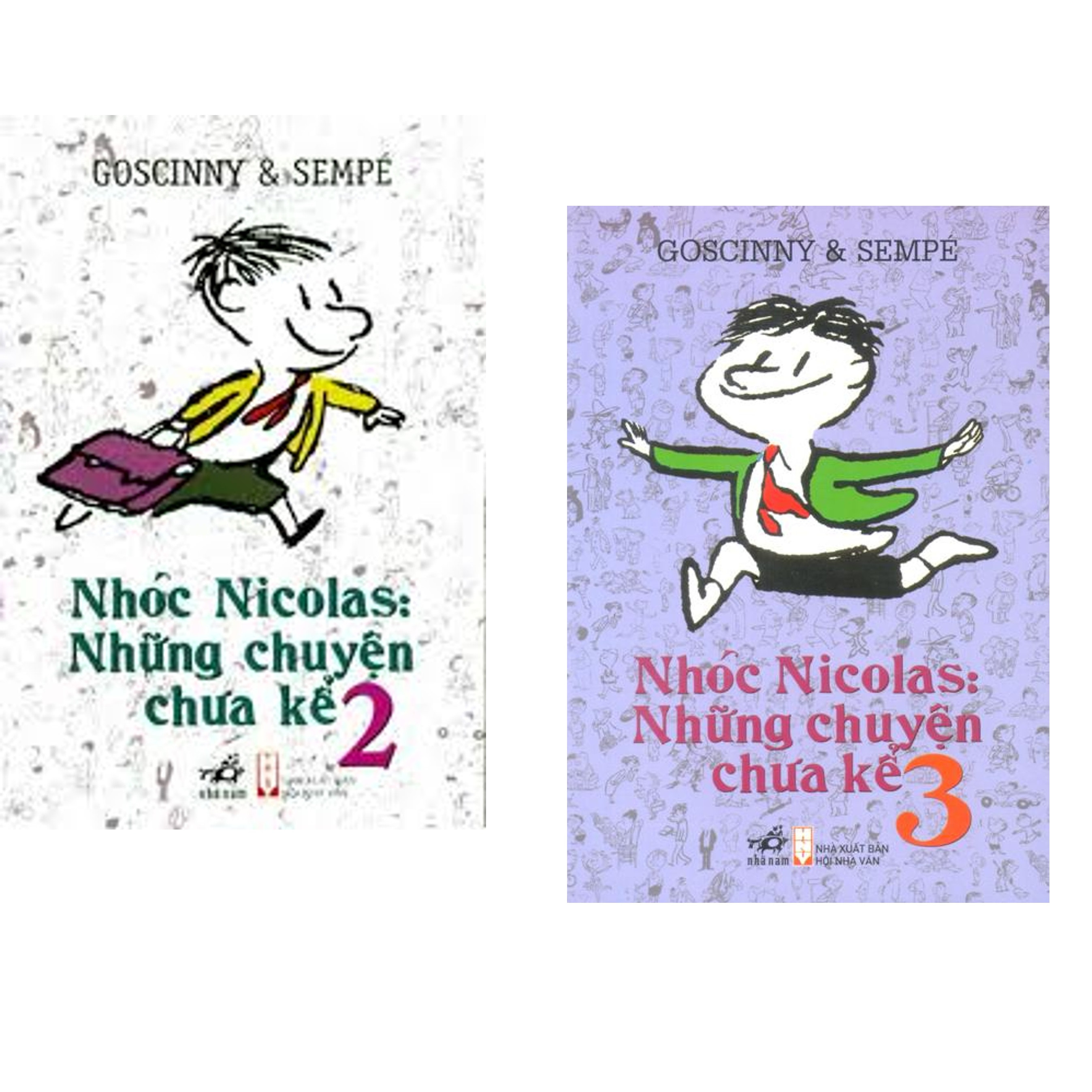 Combo 2 cuốn sách: Nhóc Nicolas: Những chuyện chưa kể Tập 2 + Nhóc Nicolas: Những chuyện chưa kể Tập 3