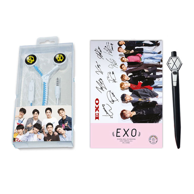 Bộ quà EXO tặng bút bi EXO lightstick