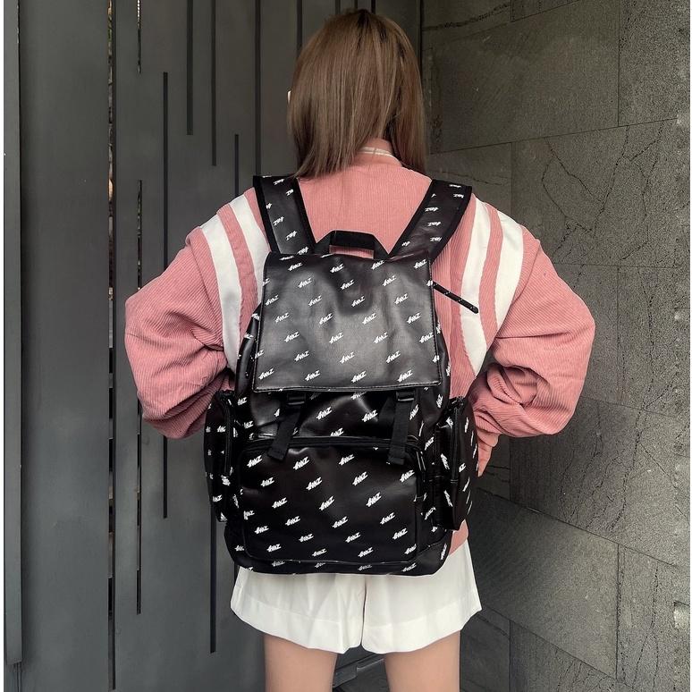 Balo Da Backpack Unisex Chống Nước Balo Backpack Gonz Balo 6 - Màu Đen