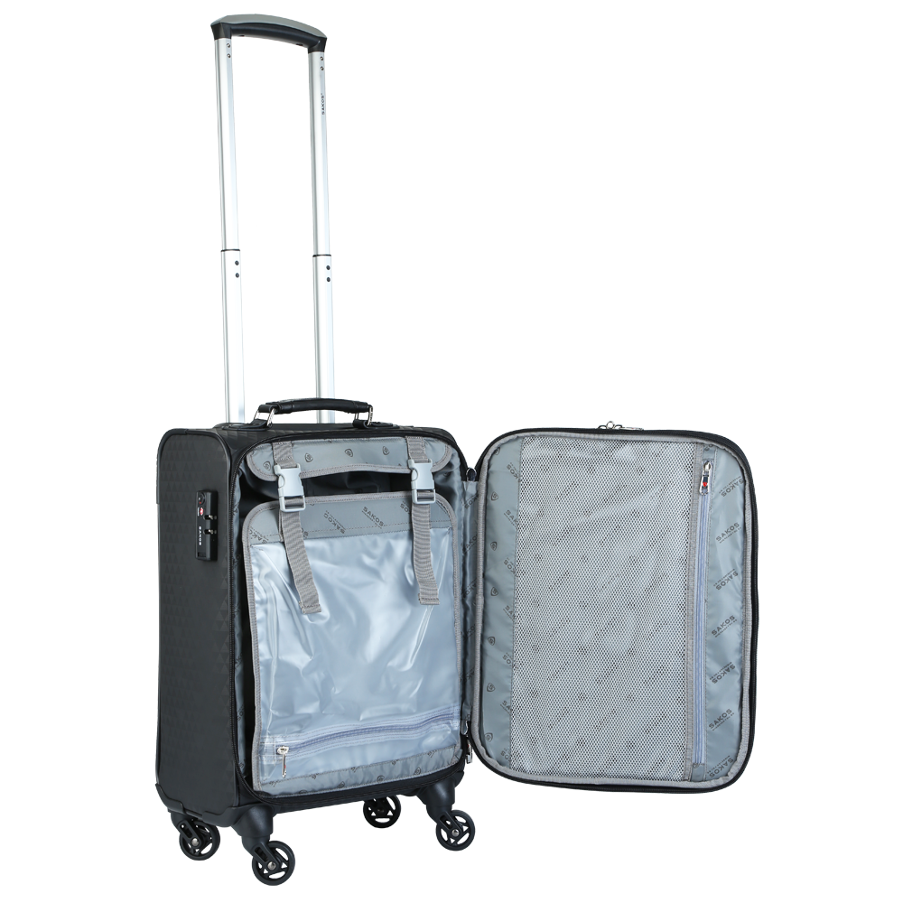 Vali Kéo Vải Doanh Nhân SAKOS LAVISTA 4.5FG - Xách Tay - Vải Oxford Trượt Nước