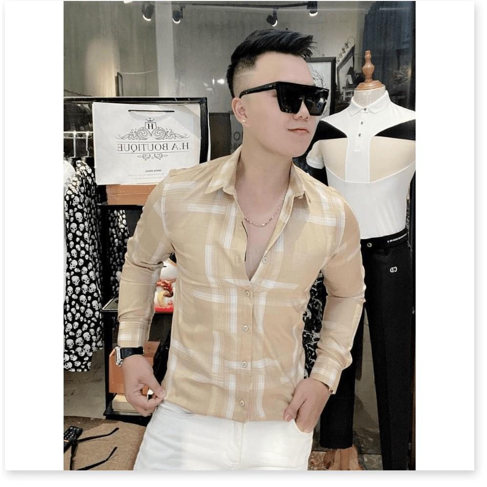ÁO SƠ MI NAM 3D,KẺ VUÔNG,NHIỀU MÀU SẮC HOT NHẤT 2021