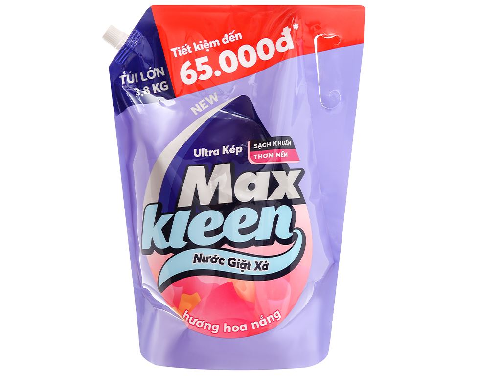 Túi nước giặt xả Maxkleen 3,8kg