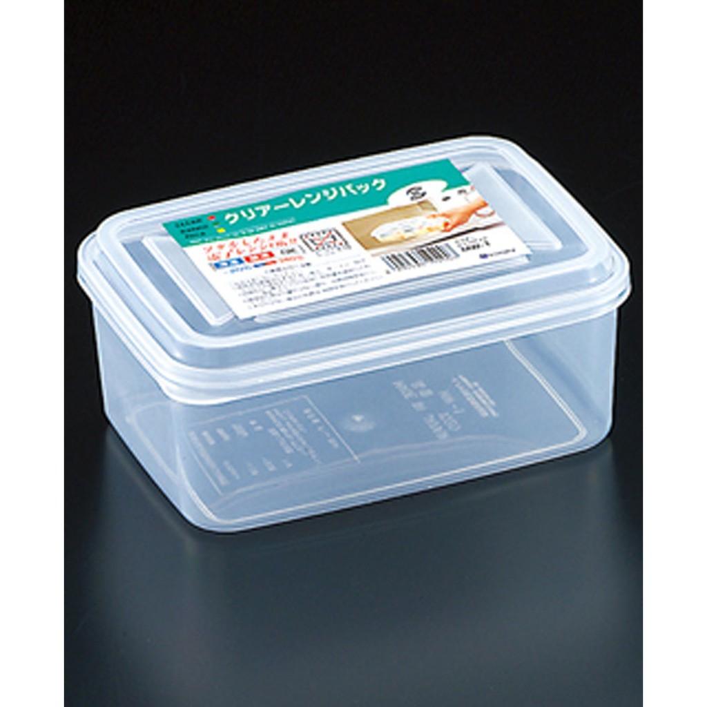 Hộp đựng thực phẩm Inomata Nhật Bản 1.1L chịu nhiệt lò vi sóng, tủ đông lạnh Nhựa PP, PE cao cấp an toàn sức khỏe