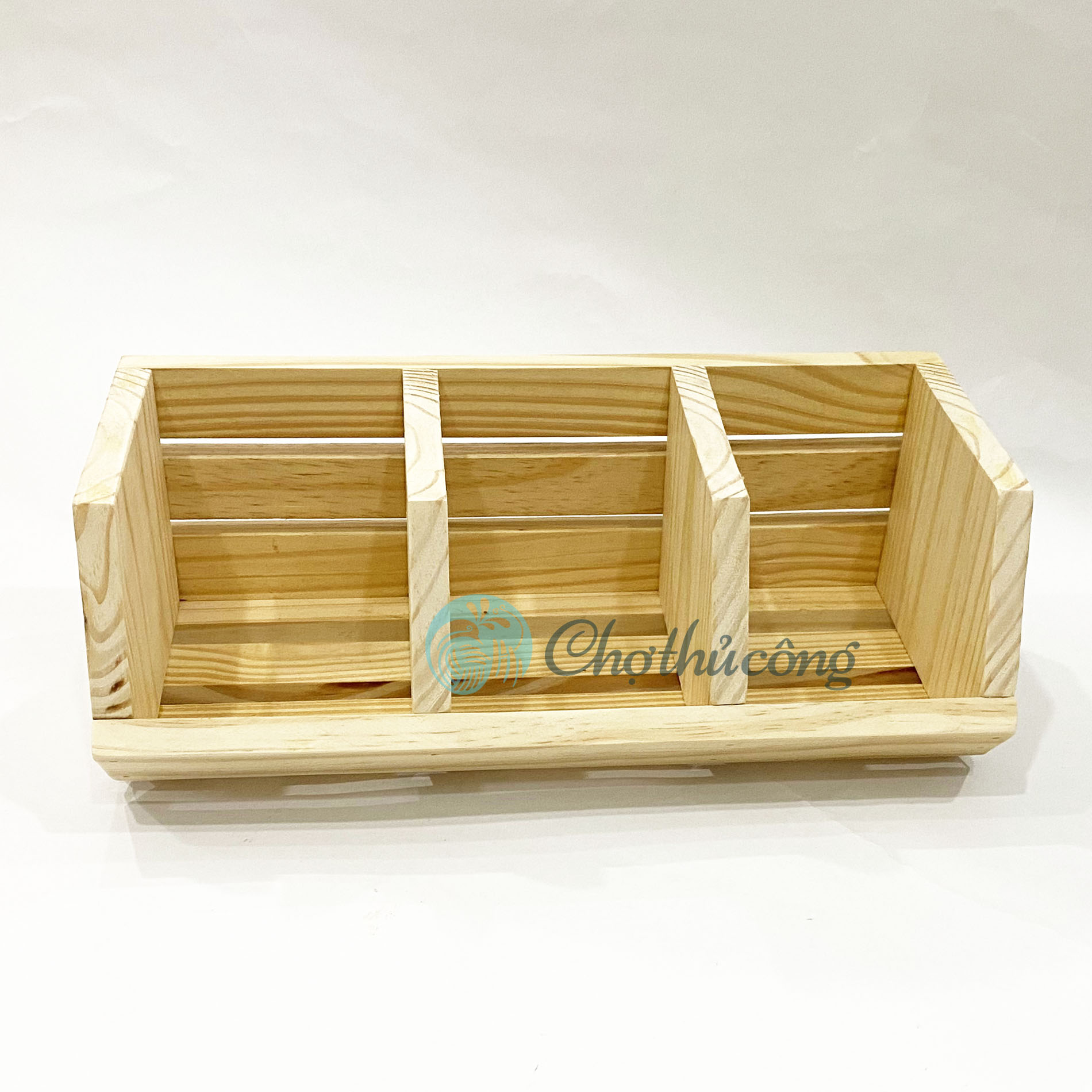 Thùng gỗ pallet làm hộp đựng trái cây, kệ đựng rau củ - giá để đồ nhà bếp, khay gỗ decor bằng gỗ thông tự nhiên