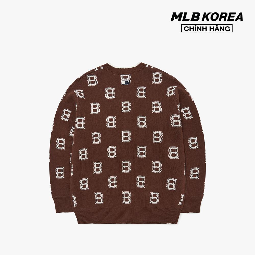 MLB - Áo khoác cardigan phom suông Classic Monogram Front Pattern 3AKCM0124