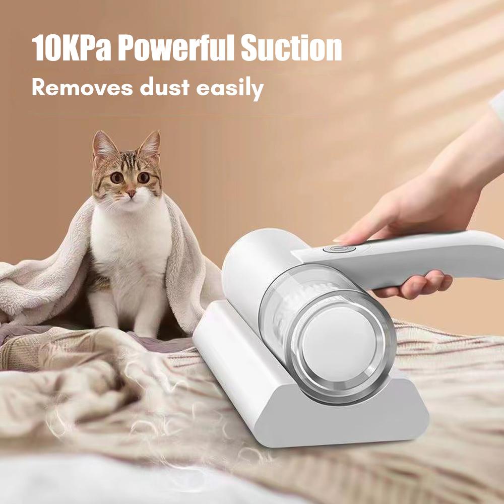 Máy Hút Bụi Nệm Nhỏ Gọn Cầm Tay Không Dây Tích Hợp Pin 10Kpa Hút Mạnh Mẽ