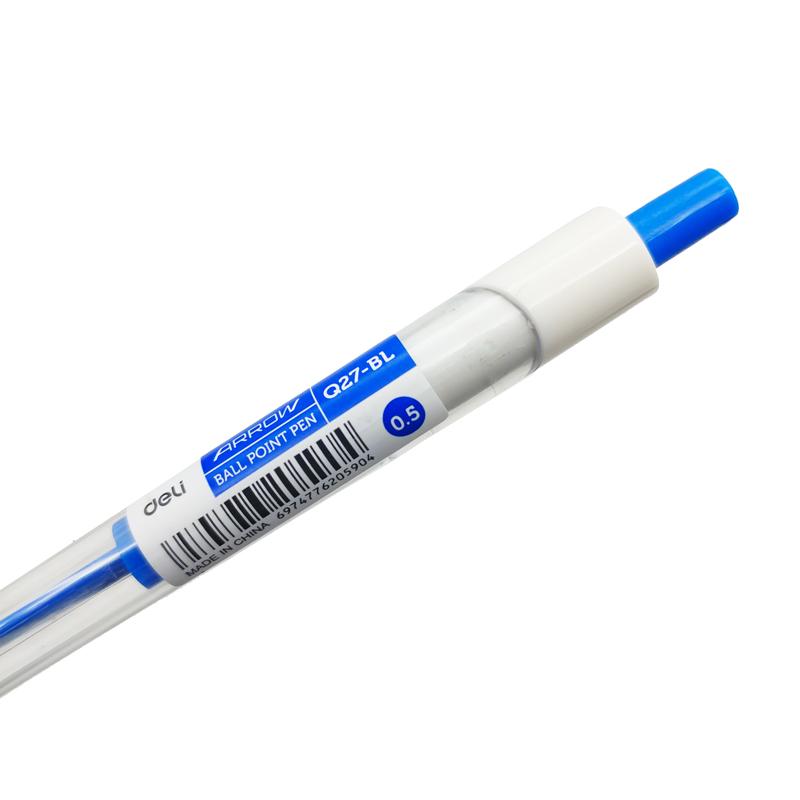 Bút Bi 0.5 mm - Deli CQ27-BL - Mực Xanh