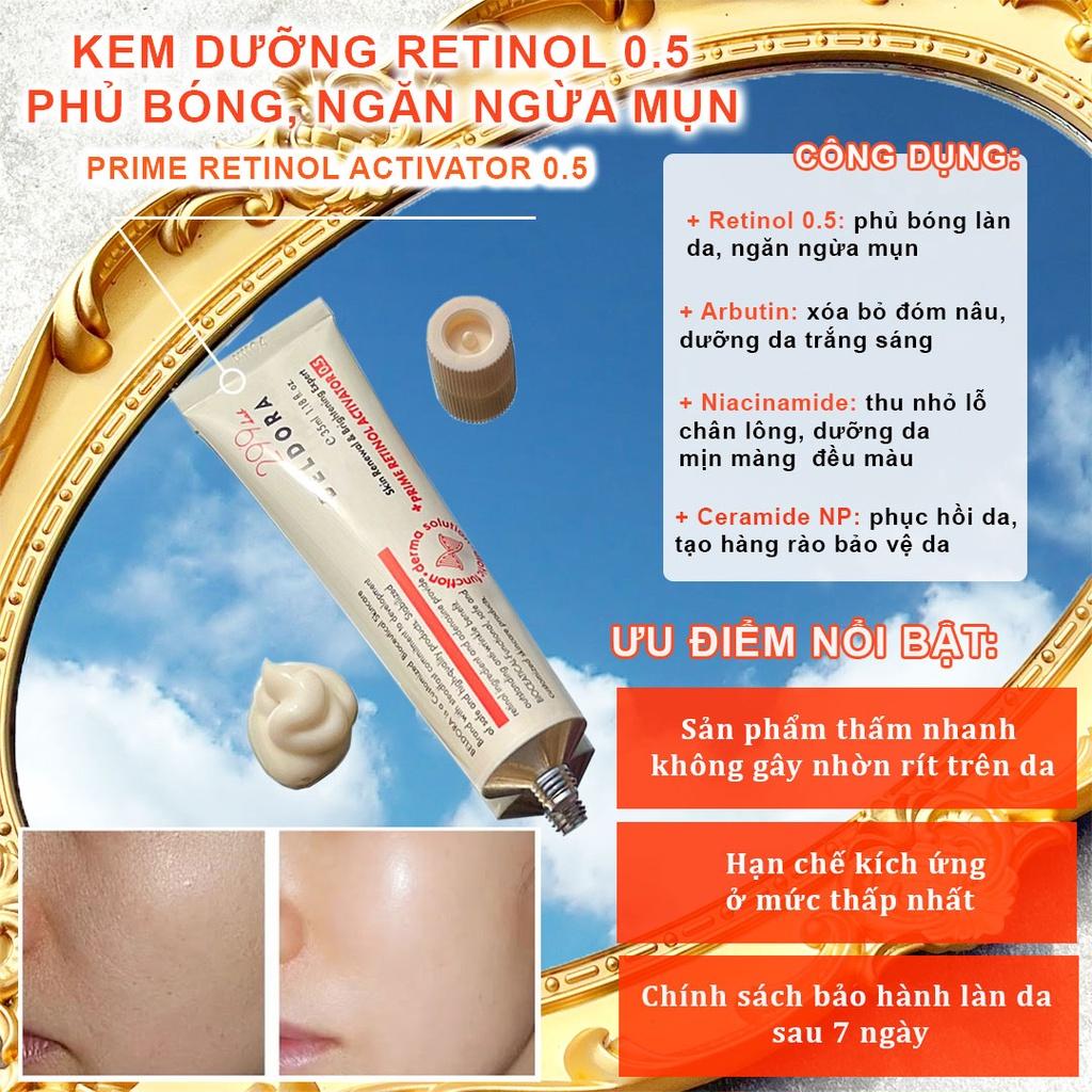 Kem Dưỡng Retinol Phủ Bóng, Ngăn Ngừa Mụn Beldora 299 Skin Renewal &amp;amp; Brightening Expert 0.5 35ml