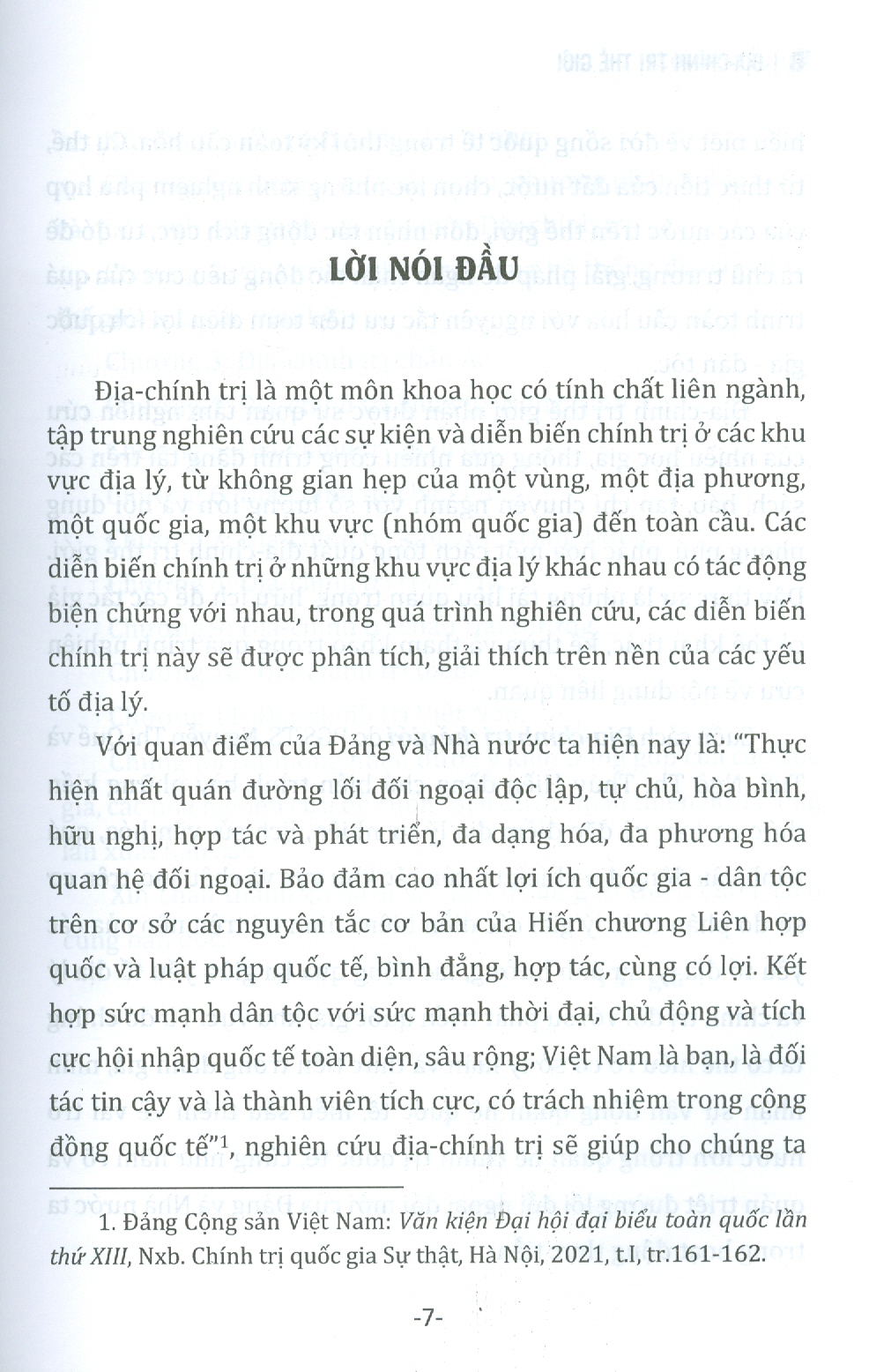 ĐỊA - CHÍNH TRỊ THẾ GIỚI - Nguyễn Thị Quế - Ngô Thị Thúy Hiền - NXB Chính trị Quốc gia sự thật – bìa mềm