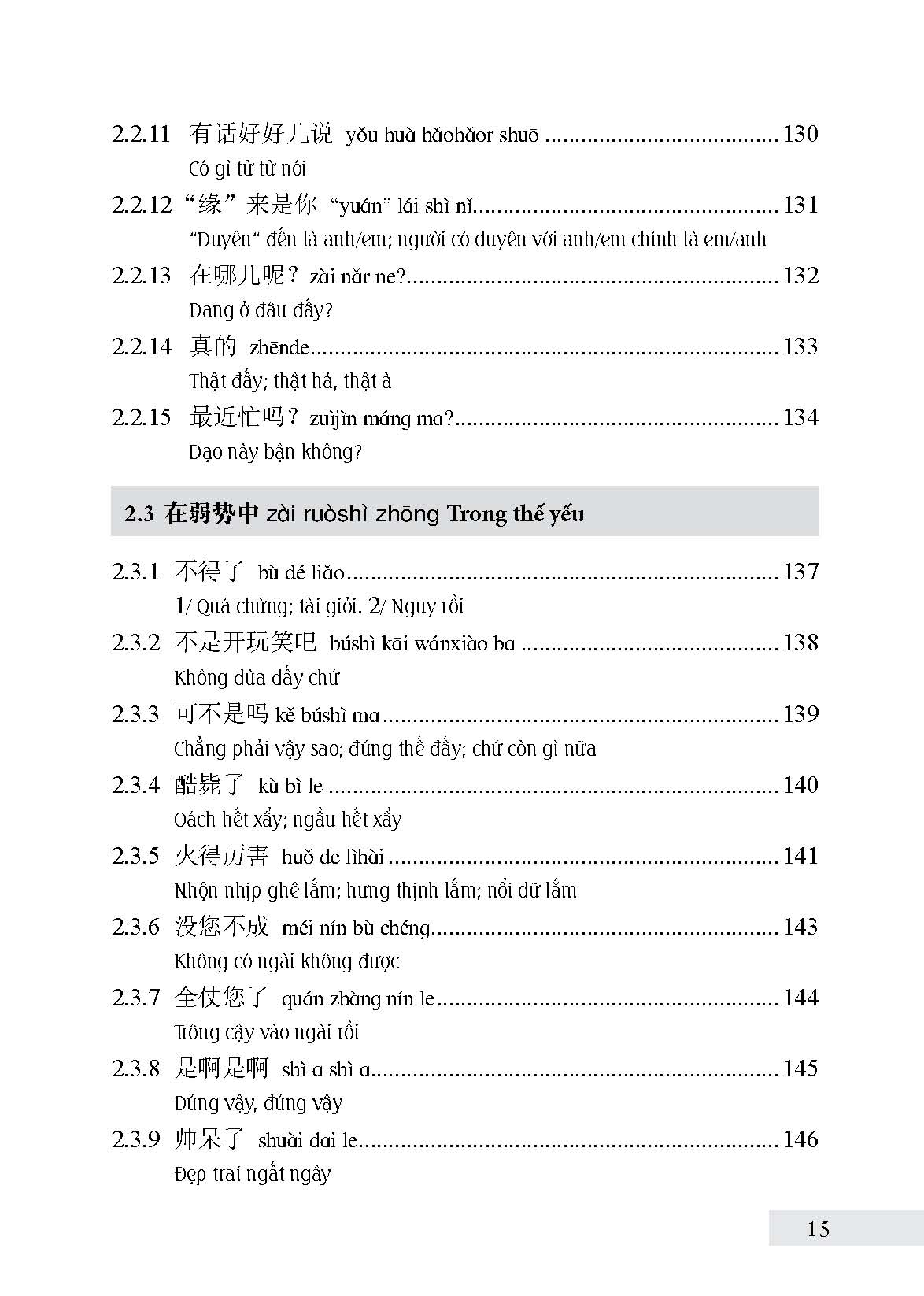 Khẩu ngữ thường dùng trong tiếng Hán hiện đại