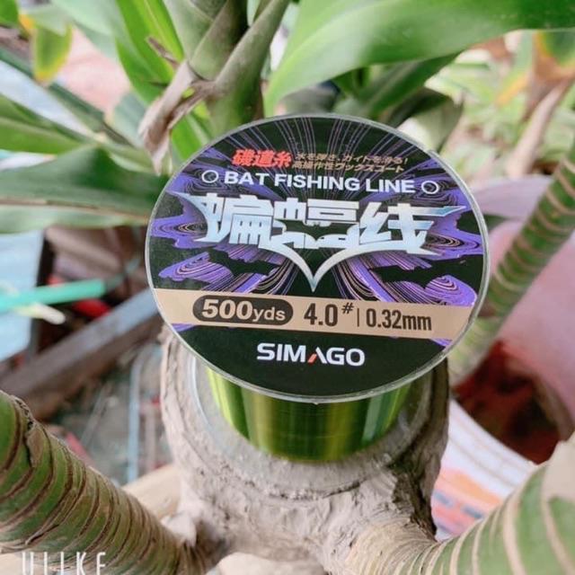 Cước câu cá simago dài 500m hàng nhật bản nhập khẩu cước màu xanh siêu zai y hình