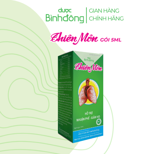 THIÊN MÔN 15ml hộp 9 gói - Hỗ trợ giảm ho giảm đau rát họng