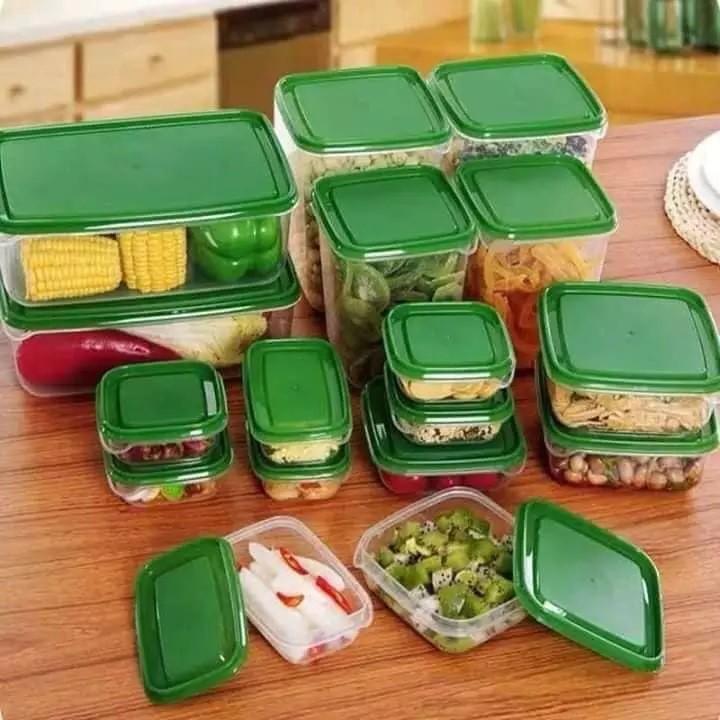 Bộ 17 hộp đựng thực phẩm đa năng an toàn khi sử dụng