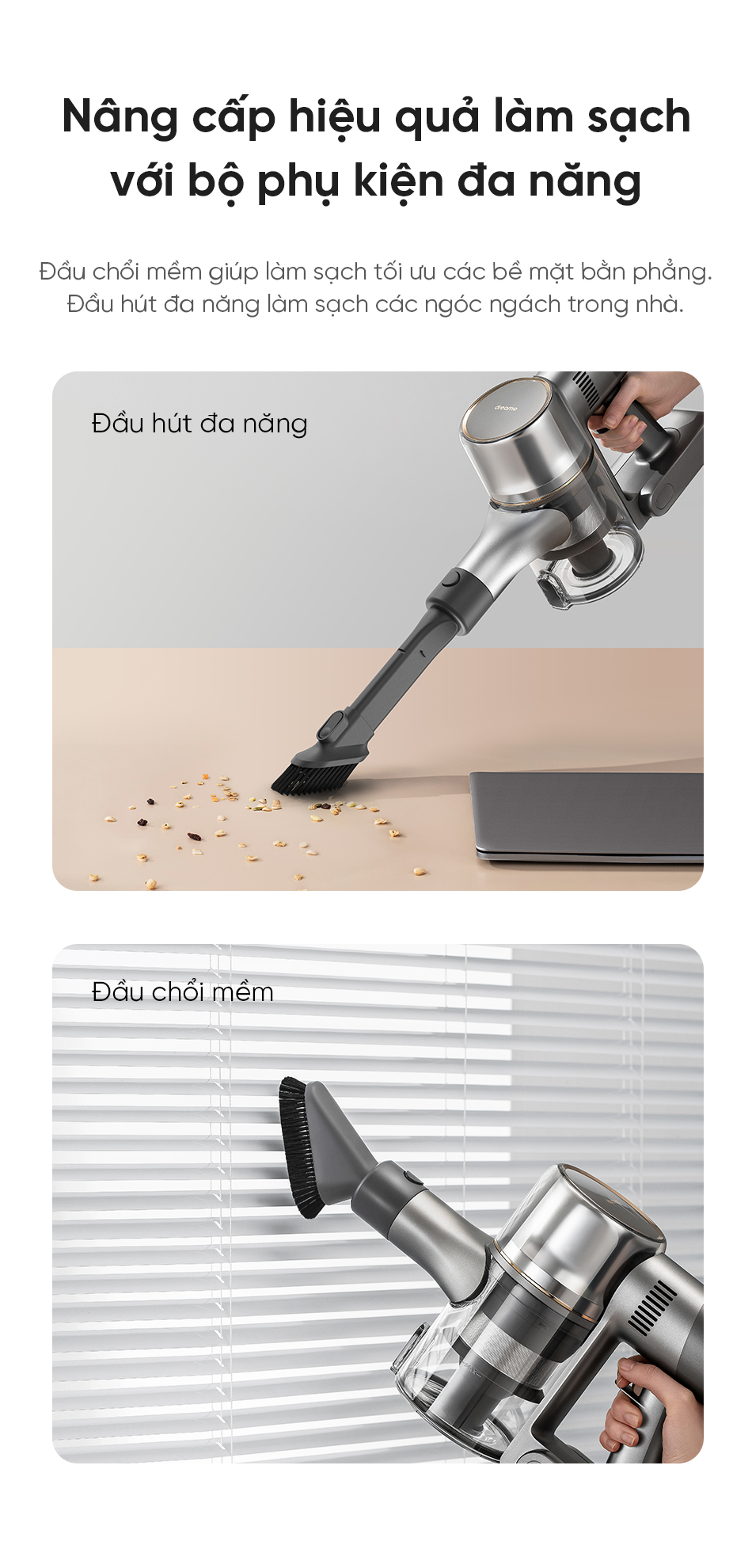 Máy hút bụi không dây thông minh Dreame V12S - Hàng chính hãng - Hàng chính hãng