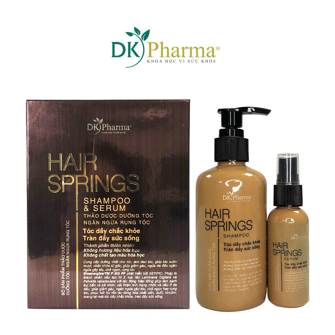 Bộ Dầu gội và Serum ngăn ngừa rụng tóc Hair Springs DK Pharma