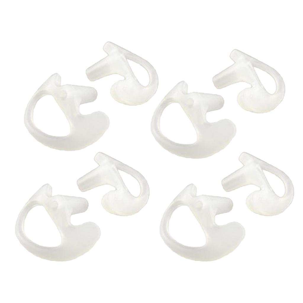 4 Pairs Replacement Earbud for Walkie Talkie Acoustic Tube Earpiece