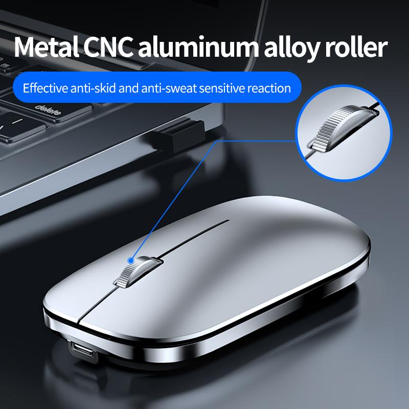 MC 502 2.4G Không Dây Bluetooth Chuột Tắt Tiếng Noiseless Sạc Không Dây Mous Với Đầu Thu USB Chuột