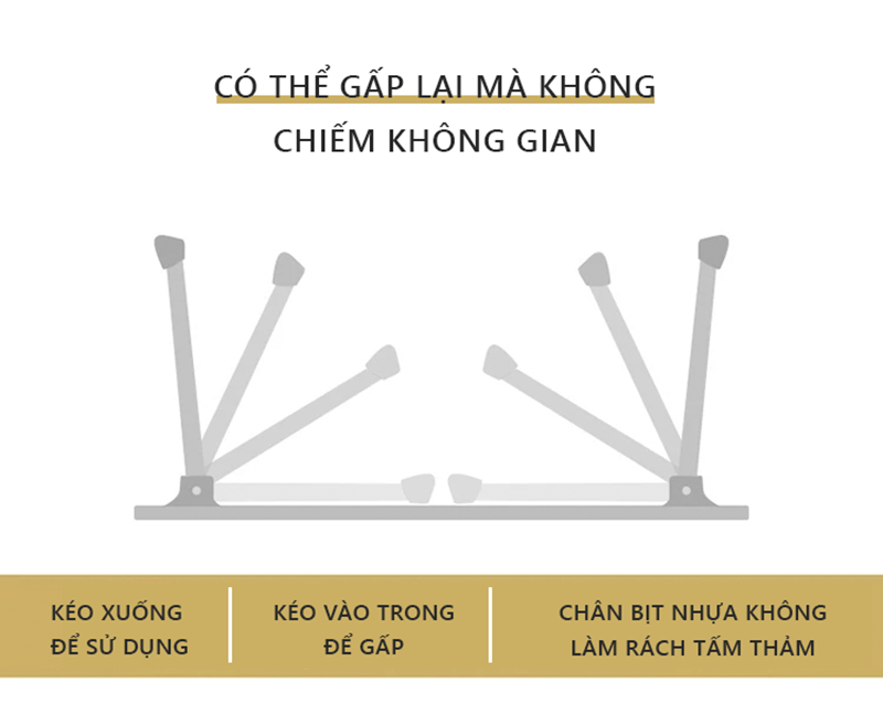 Bàn Học, Bàn Làm Việc Gấp Gọn Hiện Đại - GA05