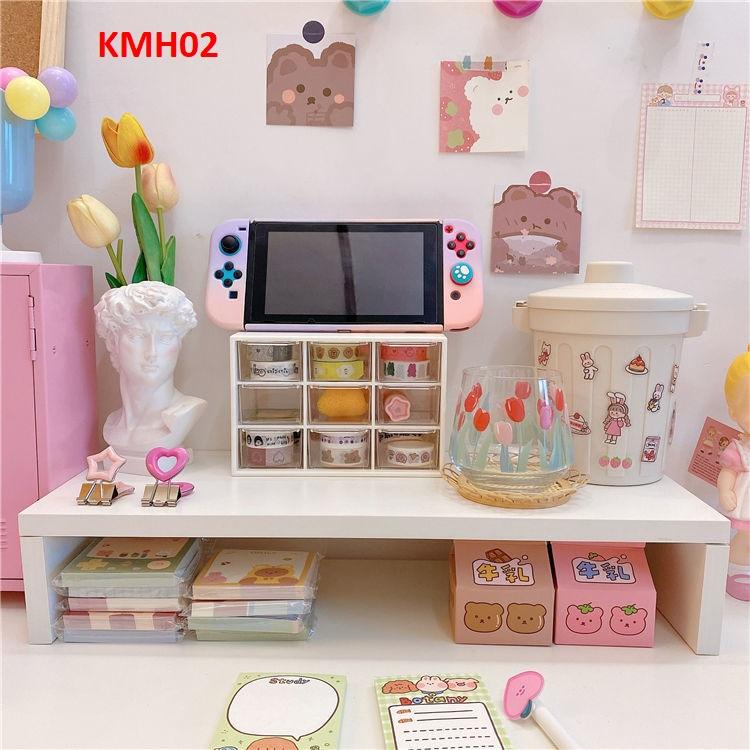 Kệ màn hình, kệ màn hình máy tính, kệ gỗ để máy tính KMH02 ( Shop giao màu ngẫu nhiên)