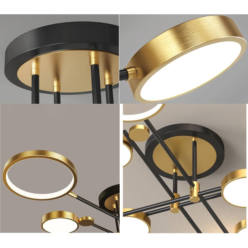 Đèn trần LED GOSET kiểu dáng độc đáo, hiện đại với 3 chế độ ánh sáng.