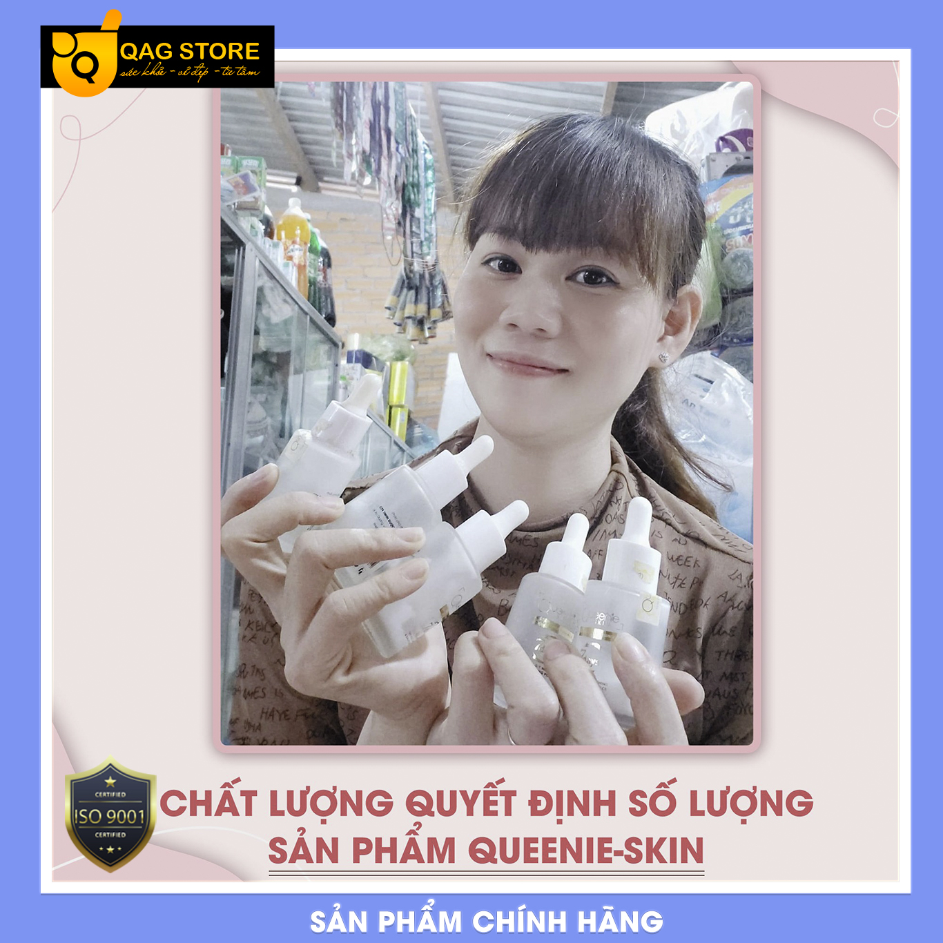 Huyết Thanh 7 Days Queenie Skin - Dễ Dàng Thẩm Thấu Vào Da, Bổ Sung Dưỡng Chất Cho Tế Bào, Phục Hồi Nhanh Chóng Các Vùng Da Hư Tổn - 50 ML - Hàng Chính Hãng