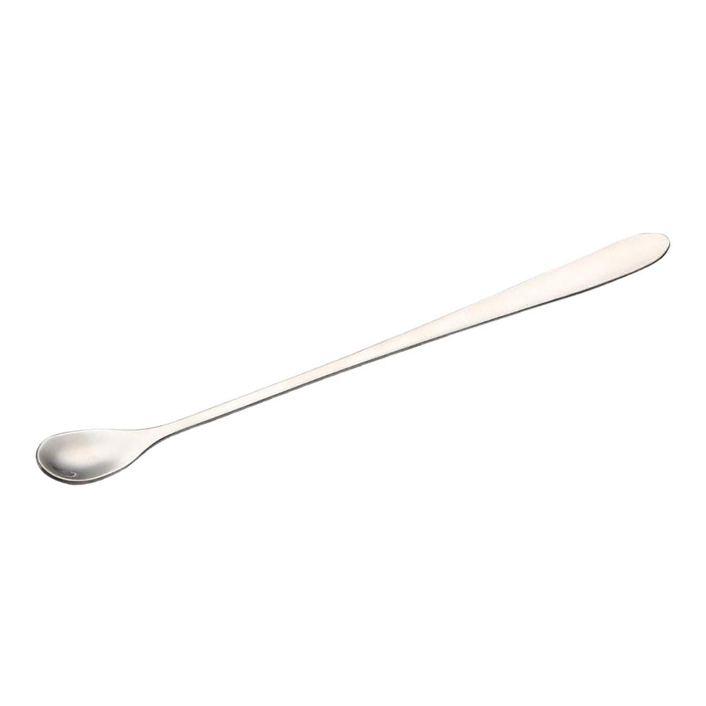 Long Handle Stainless Steel Stirring Spoon Milkshake Drinks Tea Coffee Spoon