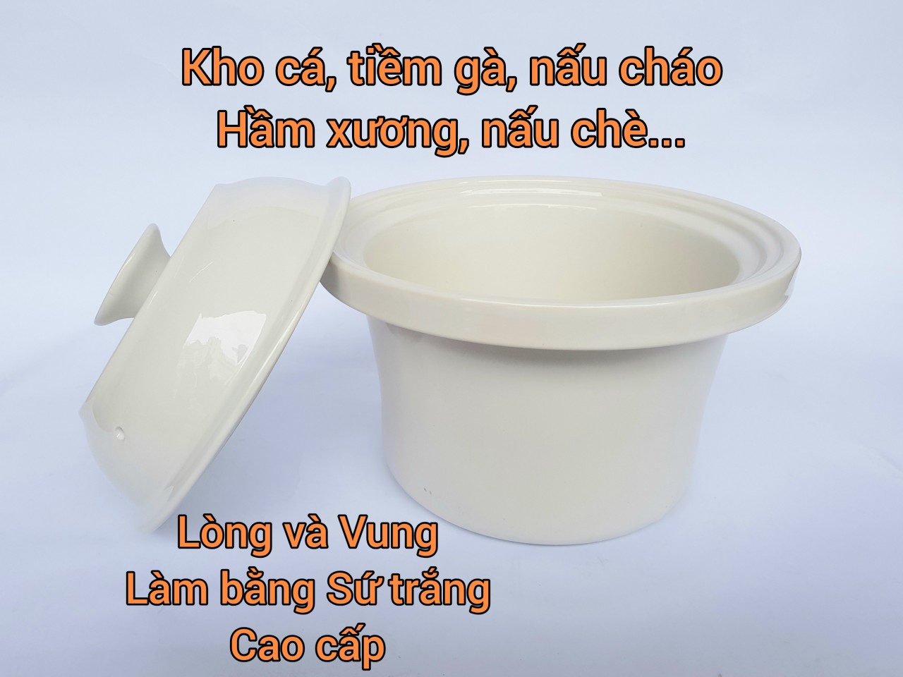 Nồi Tiềm Nấu Cháo Chậm, Hầm Nhừ, Kho Cá 2.5L Lorente LT119 - Hàng Chính hãng