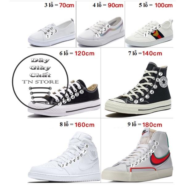 Dây giày dẹt OFF WHITE hai màu Nike Air Force 1 (AF1), Nike Air Jordan (AJ), Adidas.. 120 -160 cm