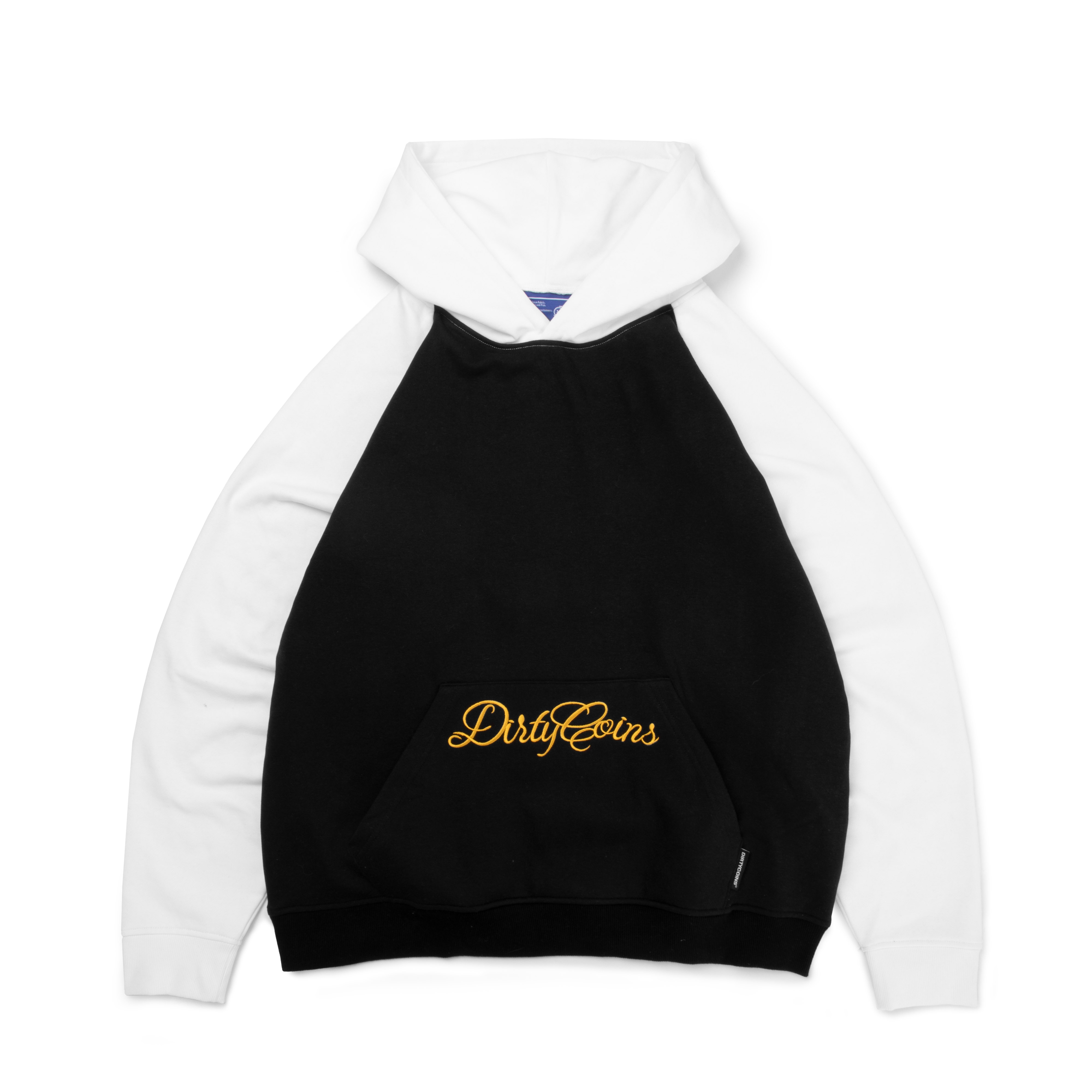 Áo Khoác DirtyCoins Club Raglan Hoodie - Black/White