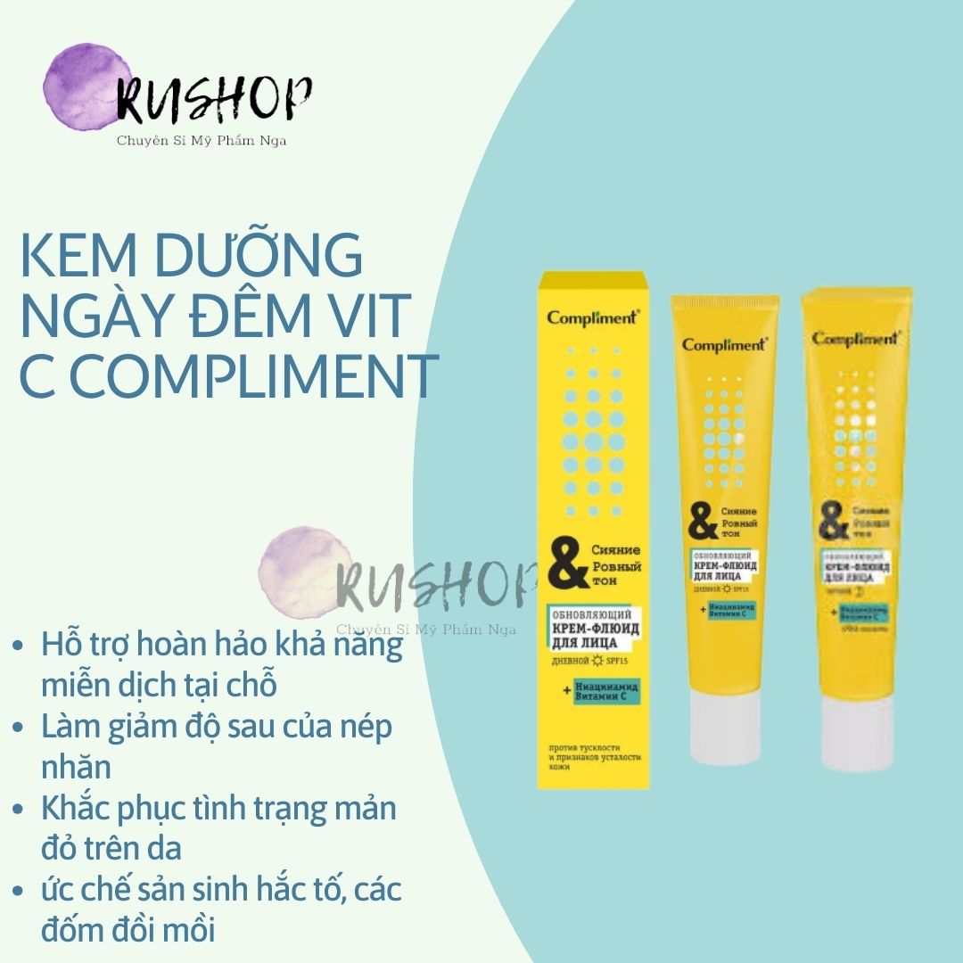 Kem Compliment Vit C Trắng da mờ thâm ch.ố.ng lão hoá