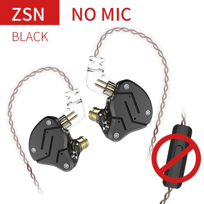 KZ ZSN Kim Loại Tai Nghe Nhét Tai Công Nghệ Lai 1BA 1DD HIFI Bass Tai Nghe Nhét Tai Màn Hình Tai Nghe Thể Thao Loại Bỏ Tiếng Ồn Tai Nghe