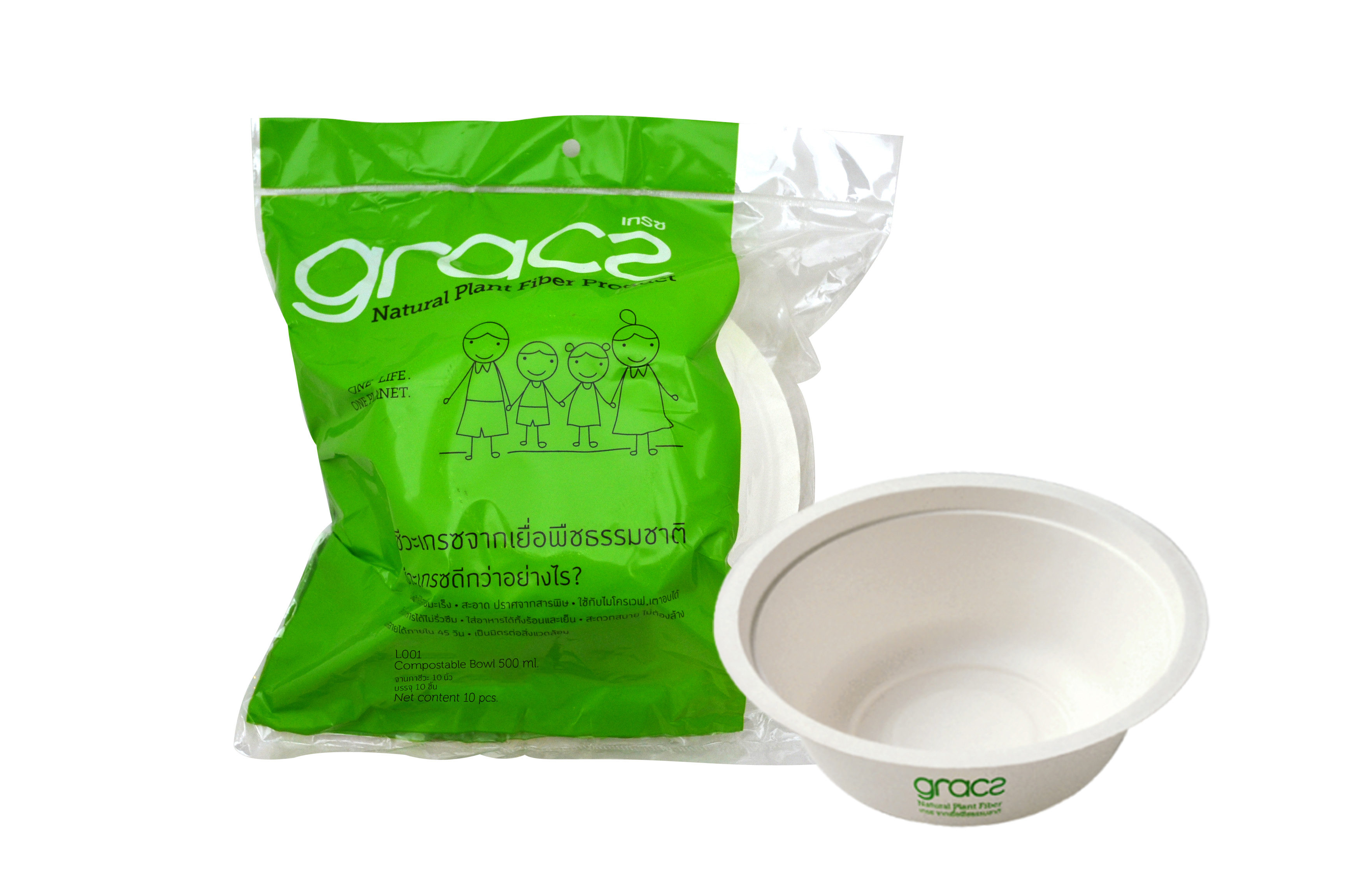 Combo 3 Gói Tô 500ml - Bao Bì Gracz Từ Bã Mía