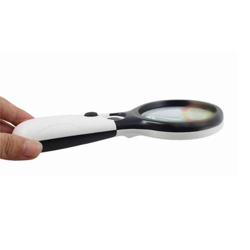 Kính lúp cầm tay Magnifier có 3 Đèn Led