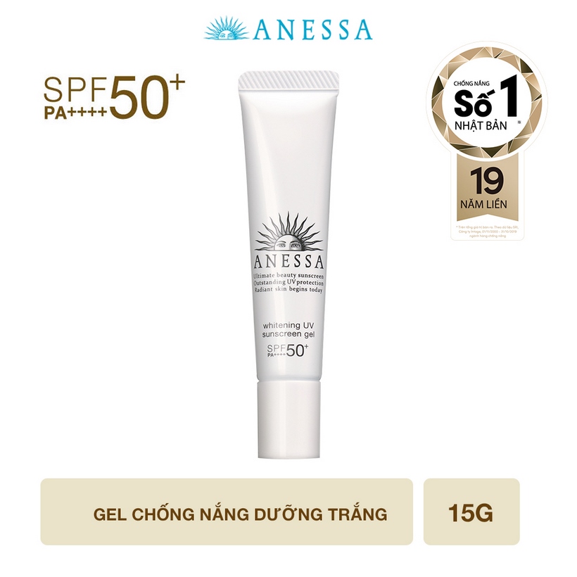 Kem chống nắng dưỡng trắng dạng gel Anessa Whitening UV Sunscreen Gel 15g